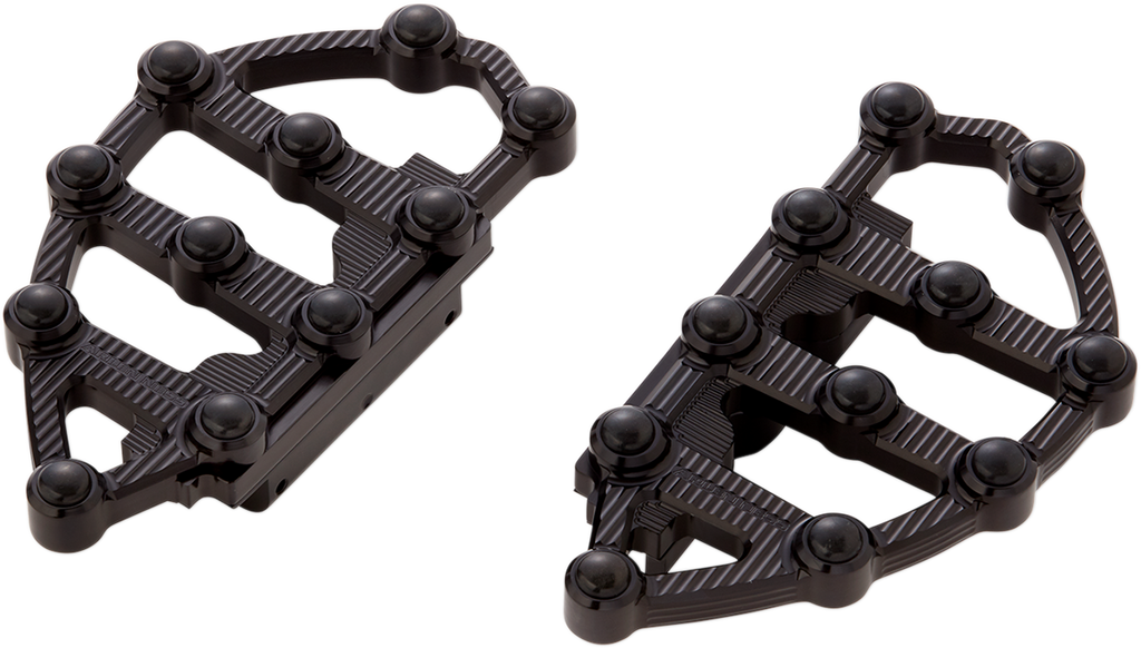 Arlen Ness MX Passenger Floorboards 06-896 in Black for Enhanced Comfort and Traction