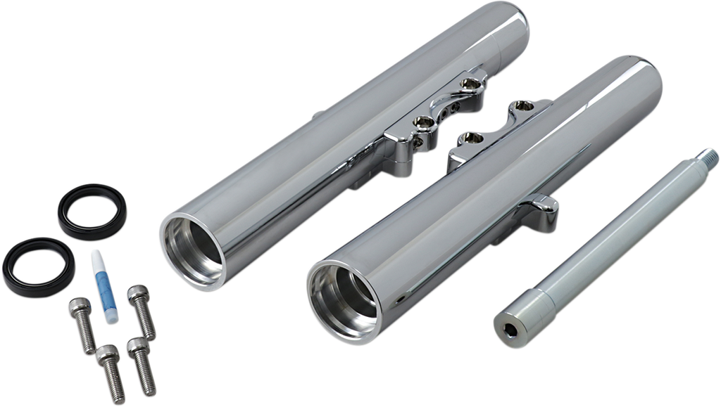Arlen Ness Fork Legs Chrome for 2008-2013 FLT Dual Disc with Hidden Axle - Part 06-500