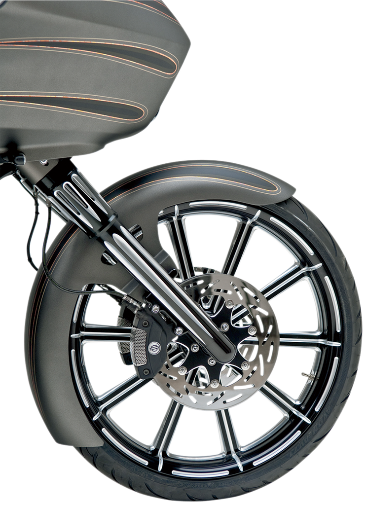 Arlen Ness Deep Cut Black Anodized Fork Legs for Harley FLT 2000-2007 - Part 06-513
