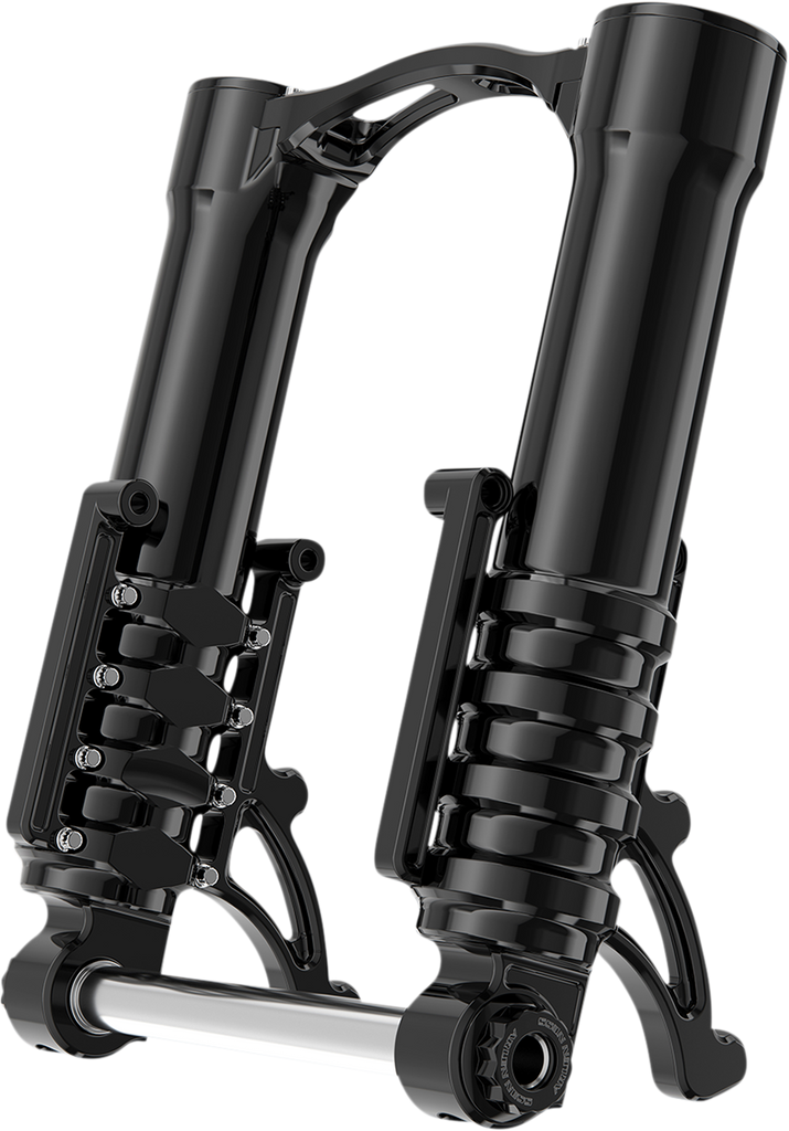 ARLEN NESS 120-003 Black Anodized 49mm Fork Legs for Custom Radial Mount Brake Calipers