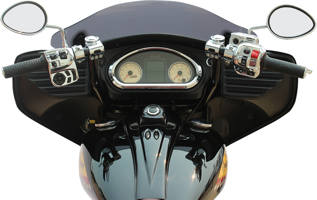 KLOCK WERKS Handlebar - Klip Hanger - 12" - Black/Chrome KWH-04-9011-BC - Team Dream Rides