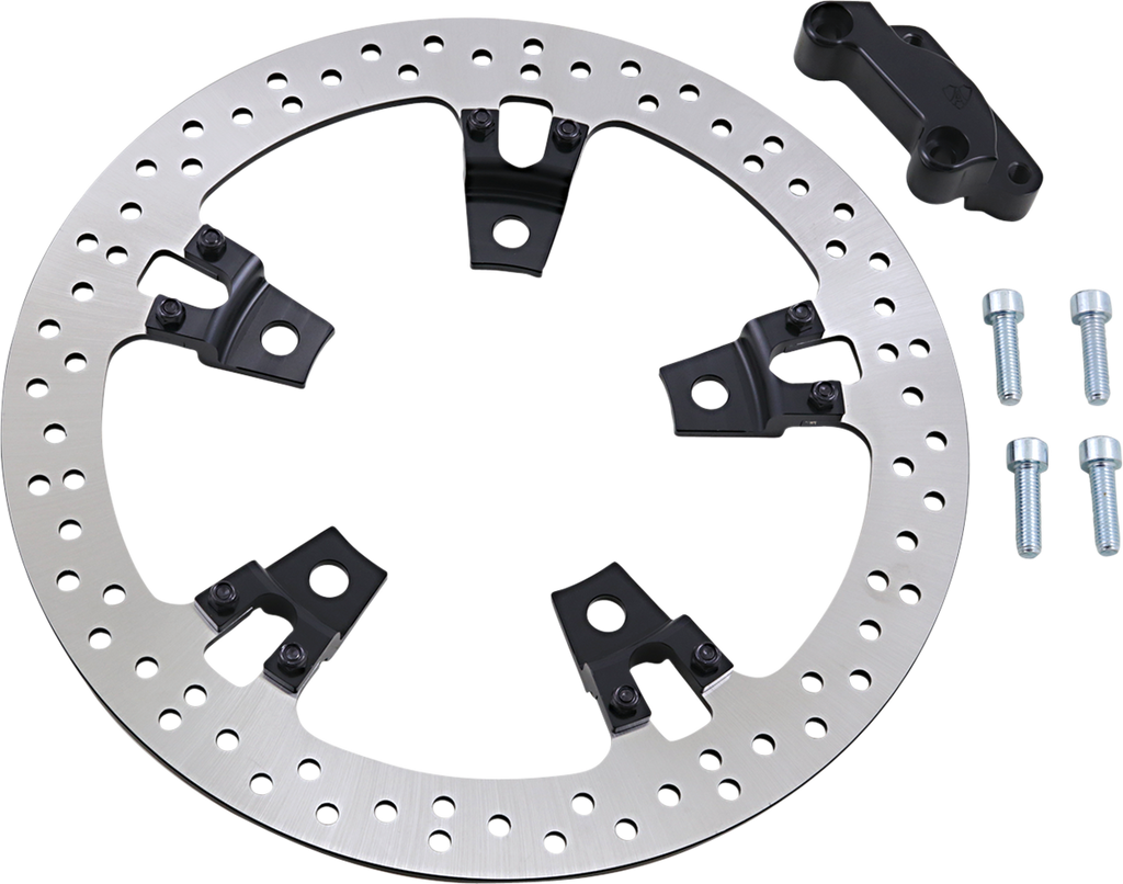 Arlen Ness Big Brake Rotor 14-inch Front Right for Touring Bikes Part 02-963