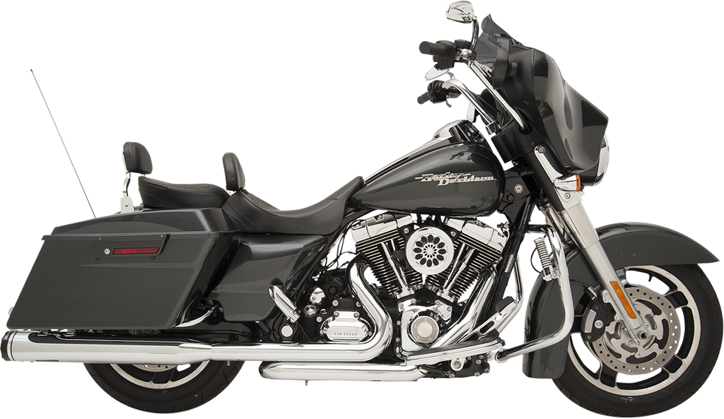 KHROME WERKS 200630 2-Into-2 Dominator Exhaust System for Harley Touring '09-'16 with Chrome Finish and 4-1/2 Inch Muffler