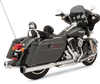 KHROME WERKS 200630 2-Into-2 Dominator Exhaust System for Harley Touring '09-'16 with Chrome Finish and 4-1/2 Inch Muffler