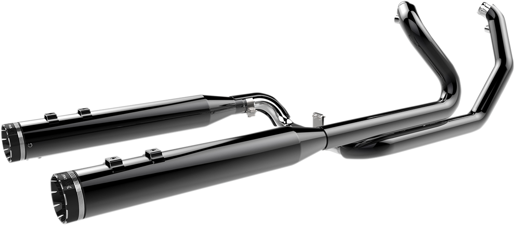 Khrome Wks 201830 2-into-2 Dominator Exhaust System for Harley FL 2009-2016 with 4-1/2 Inch Muffler