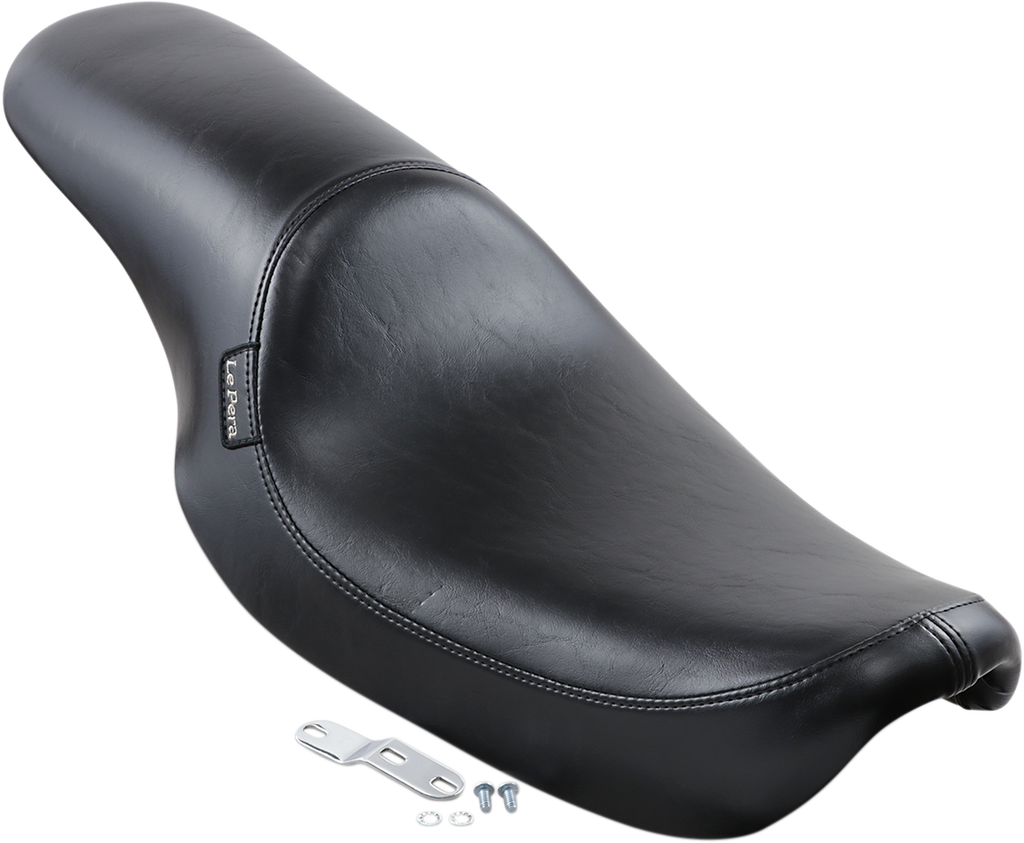 LE PERA Silhouette Full-Length Seat - Smooth - Black - Dyna '91-'95 L-861 - Team Dream Rides