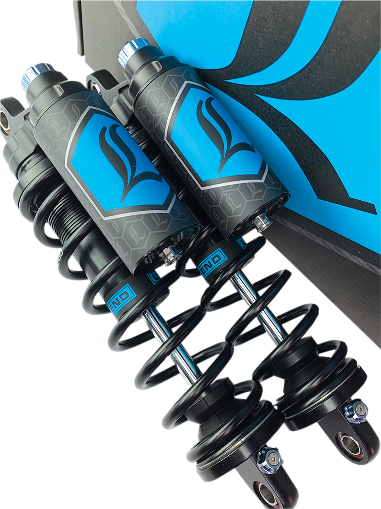 Legend Suspension Revo ARC Piggyback Shocks for Dyna 1999-2017, 14-Inch Heavy Duty Black Part 1310-1893