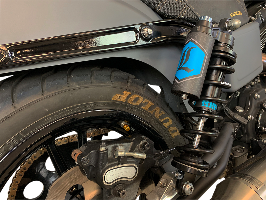 Legend Suspension Revo ARC Piggyback Shocks for Dyna 1999-2017, 14-Inch Heavy Duty Black Part 1310-1893