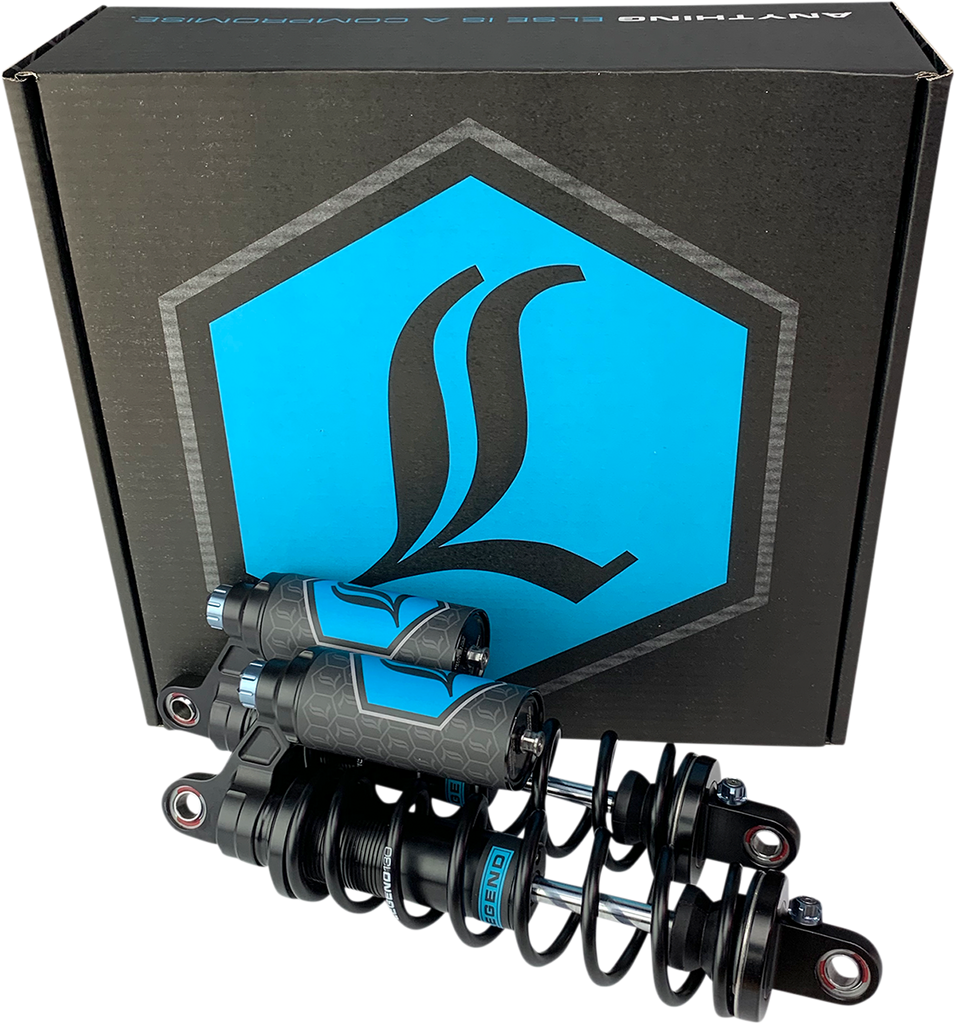 Legend Suspension Revo ARC Piggyback Shocks for FXR 1984-2000, 13-Inch Heavy Duty Black by Legend Suspension Part 1310-1899