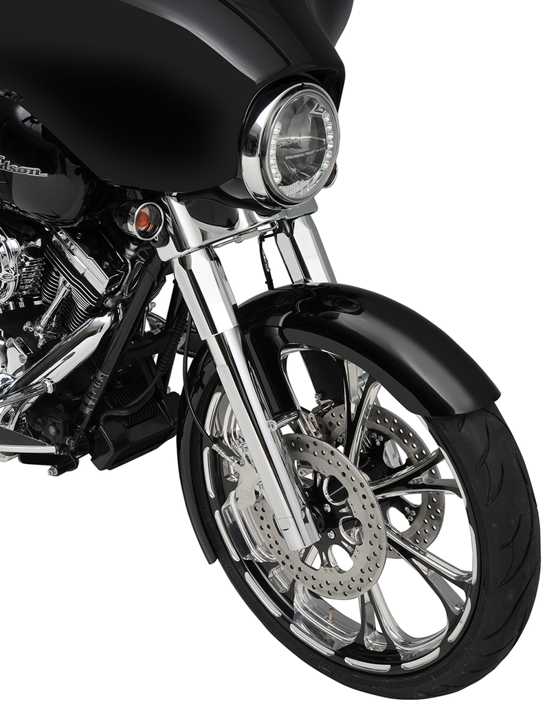 PERFORMANCE MACHINE (PM) Fork Leg Kit - Chrome - Lower - Dual Disc - '08-'13 0208-2056-CH - Team Dream Rides