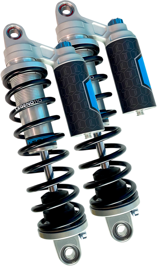 Legend Suspension Revo ARC Piggyback Shocks for FXR 1984-2000 - 13-Inch Heavy Duty, Clear Finish