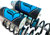 Legend Suspension Revo ARC Piggyback Shocks for FXR 1984-2000 - 13-Inch Heavy Duty, Clear Finish