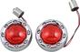 CUSTOM DYNAMICS Bullet Turn Signal 1156 - Chrome with Red Lens (Part No. PB-BR-RR 56-CR)