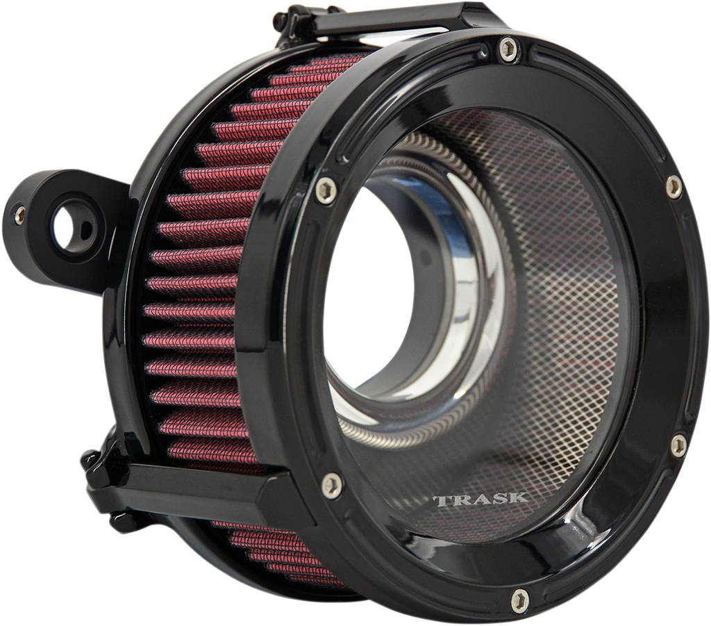 TRASK Assault Charge High-Flow Air Cleaner with Gloss Black Finish – Part TM-1021GBK
