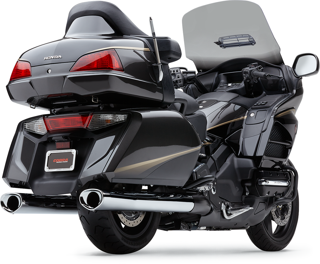 COBRA Chrome Tri-Flow Mufflers Part 1218 – Deep, aggressive exhaust sound with enhanced horsepower and torque