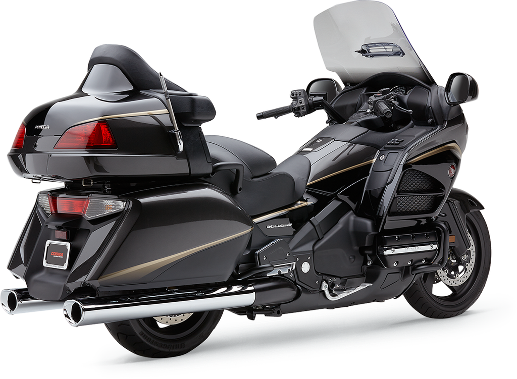 COBRA Chrome Tri-Flow Mufflers Part 1218 – Deep, aggressive exhaust sound with enhanced horsepower and torque