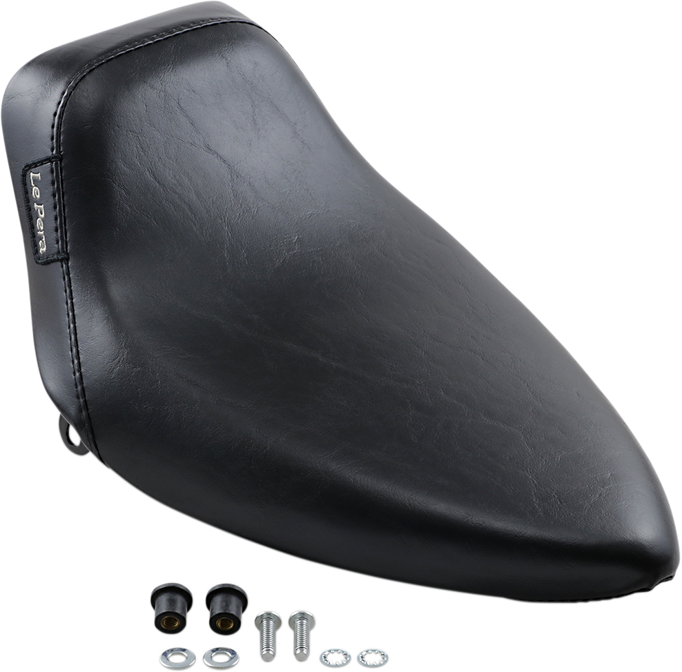 LE PERA Bare Bones Solo Seat - Smooth Black - FX/FL '64-'84 LN-002 - Team Dream Rides