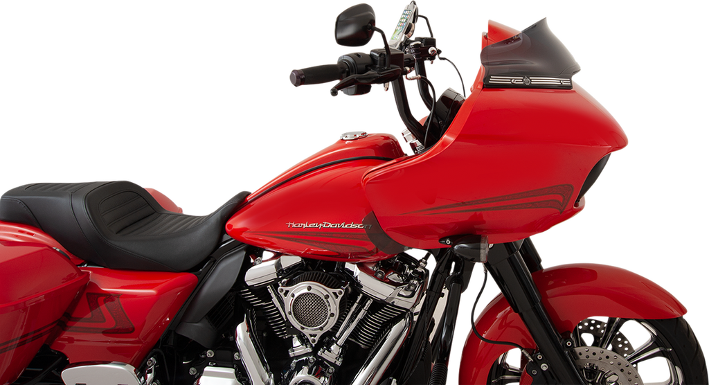 KLOCK WERKS Sport Flare® Windshield for 2015-2025 FLTR Motorcycles, Dark Smoke, KWW-01-0402