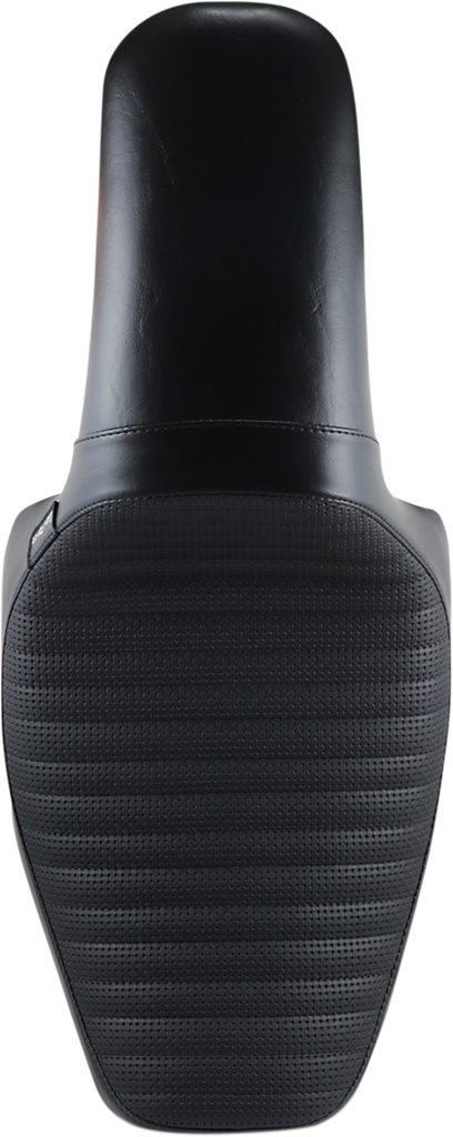 LE PERA Daytona Sport Seat - Basketweave/Pleated - Black - FXR '82-'00 L-541BWPT - Team Dream Rides