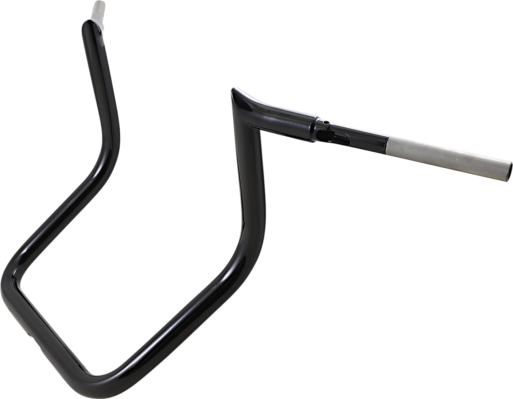 TRASK Bro Bar - Black TM-2093BK | Durable Motorcycle Handlebar with Knurling and Wiring Holes