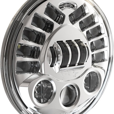 CUSTOM DYNAMICS PB-575A-C Adaptive Headlight for 5.75-inch Bikes, Chrome