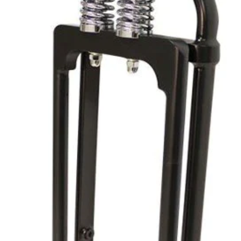TC Bros SPRINGER FRONT END STOCK LENGTH BLACK FITS HARLEY DAVIDSON - Team Dream Rides
