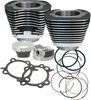 S&S CYCLE 106" Big Bore Cylinder Kit for Twin Cam Models - Wrinkle Black (Part #910-0206)