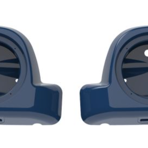 Advanblack LOWER VENTED FAIRINGS 6.5' SPEAKER PODS FIT 2014+ HARLEY DAVIDSON TOURING Billard Blue - Team Dream Rides