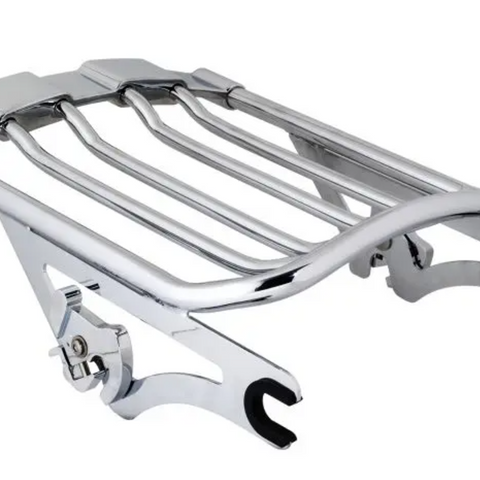 HogWorkz Chrome Air Glide Two Up Luggage Rack for Harley Touring '09-'24 - Team Dream Rides