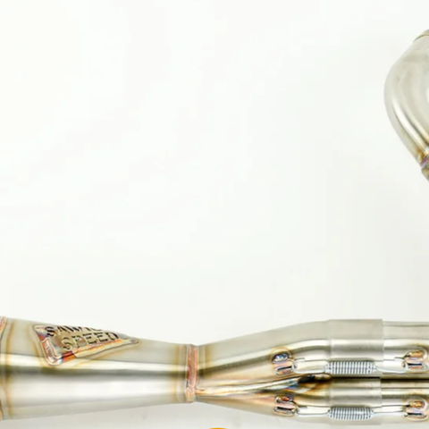 SAWICKI M8 BAGGER MID-LENGTH EXHAUST Brushed Stainless Welded End Cap - Team Dream Rides