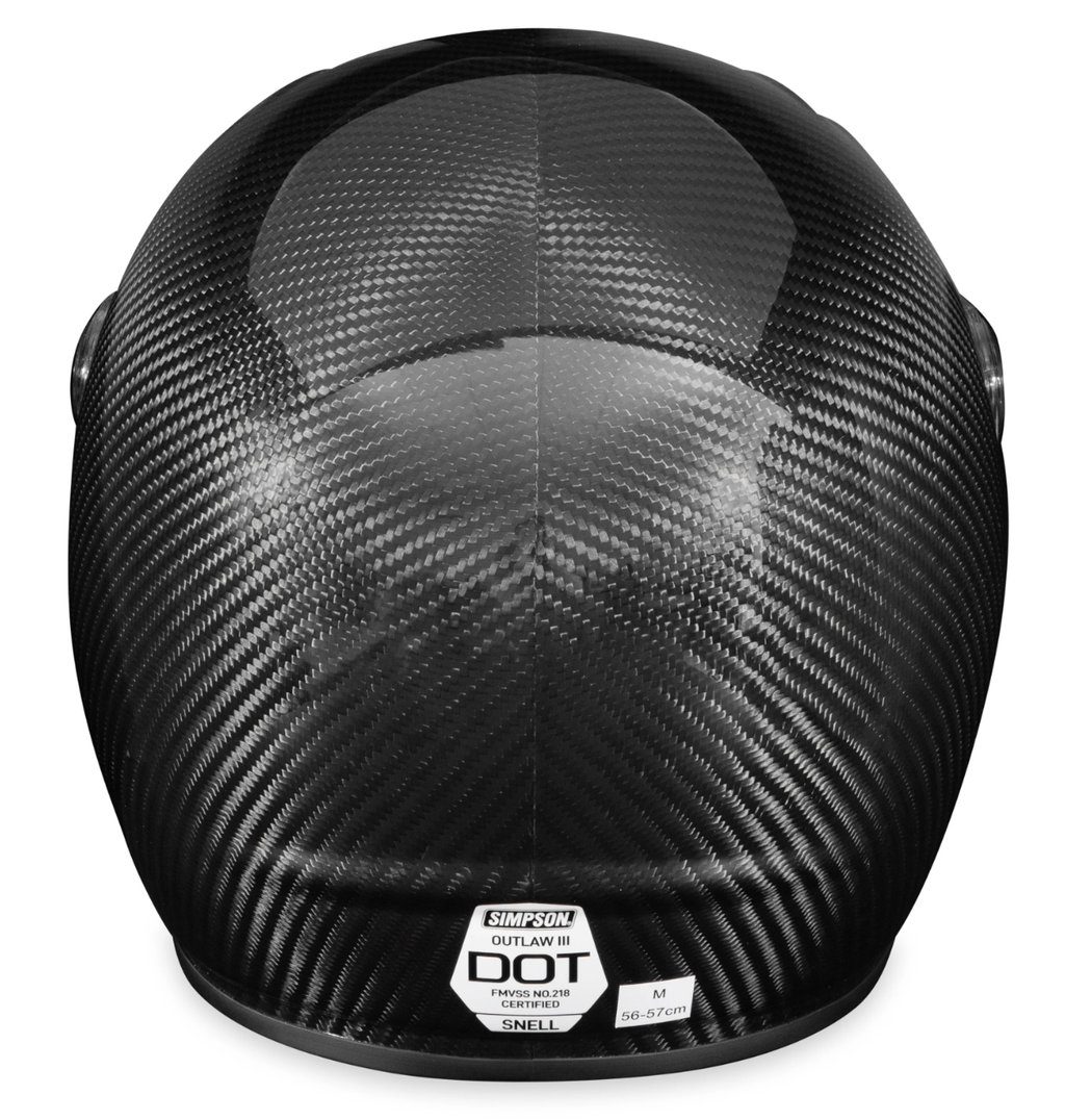 carbon fiber wrap motorcycle helmet Simpson Motorcycle Outlaw Bandit HELMET-CARBON Fiber