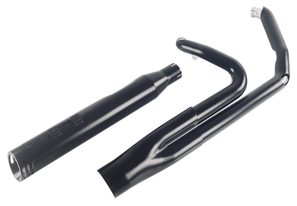 Sharkroad Black 2 into 1 Exhaust System 4" Muffler for 1995-2016 Harley Touring - Team Dream Rides
