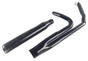 Sharkroad Black 2 into 1 Exhaust System 4" Muffler for 1995-2016 Harley Touring - Team Dream Rides