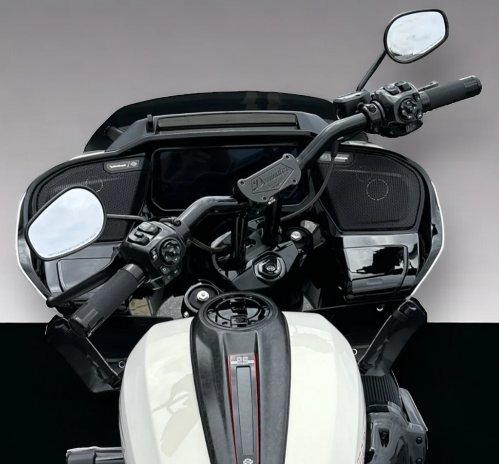 Dominator Industries 配線済み 14インチ BIG DADDY 1 1/2インチ ミートフック バガーバー ハンドルバー 2014-2023 ハーレーダビッドソン バガー ツーリング エ : Dominator Industries 1 1⁄4インチ 配線済み 14インチ