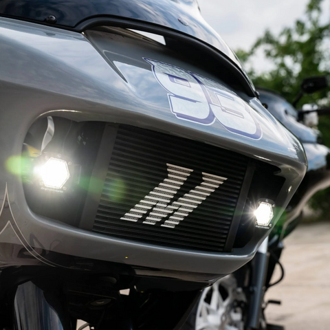 LSFABWORKS Road Glide Oil Cooler Kit - Quad S1 - Black - Team Dream Rides