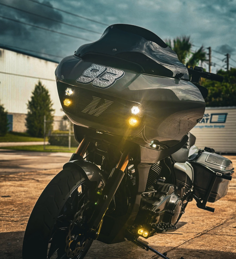 LSFABWORKS Road Glide Oil Cooler Kit - Quad S1 - Black - Team Dream Rides