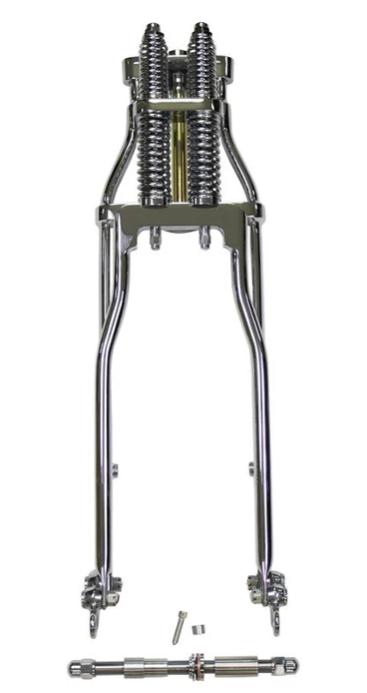 TC Bros Wishbone Springer Front End for Harley Davidson Dyna 91-17 Sportster 04-Up Stock Length, Chrome - Team Dream Rides