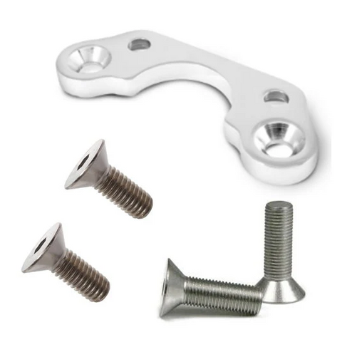 TC Bros Chrome Handlebar Riser Adapter for Springer Front Ends 3.5