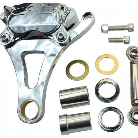TC Bros Springer Front End Brake Caliper Kit Left Side Chrome - Team Dream Rides