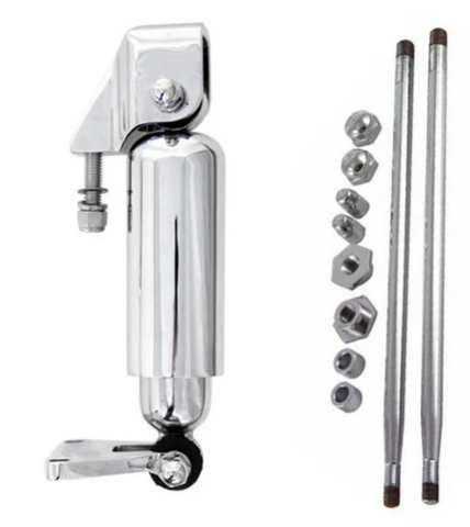 TC Bros Moto Iron Springer Ride Control Front Shock Kit - Chrome - Team Dream Rides