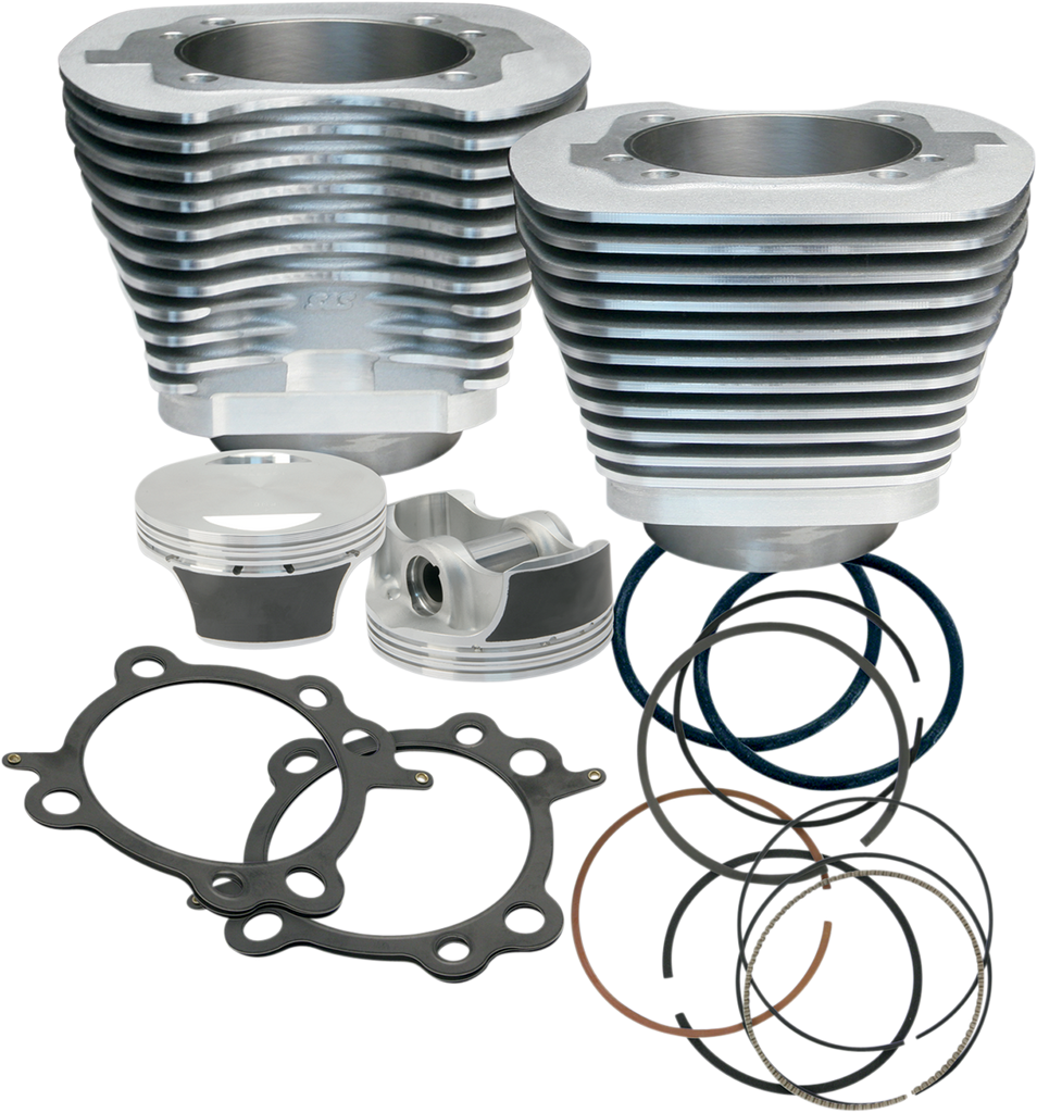 S&S Cycle 106" Big Bore Cylinder Kit - Silver for Twin Cam 910-0202
