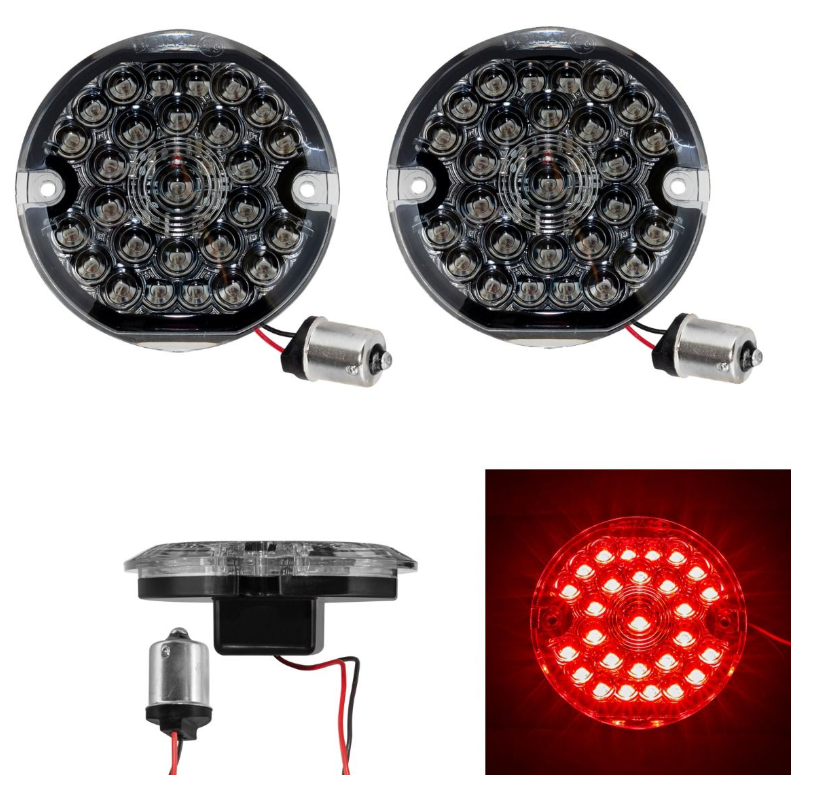 HOGWORKZ Pro Grid LED Rear Turn Signals for Harley-Davidson 1156 Base, Flat Lens - Team Dream Rides