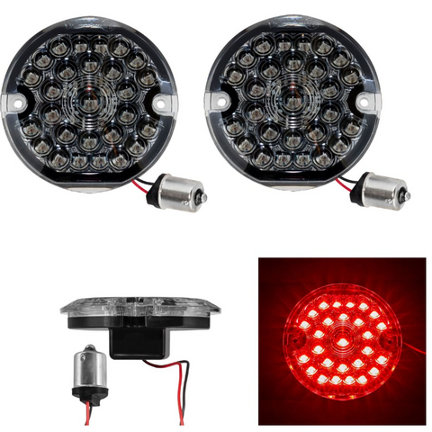 HOGWORKZ Pro Grid LED Rear Turn Signals for Harley-Davidson 1156 Base, Flat Lens - Team Dream Rides