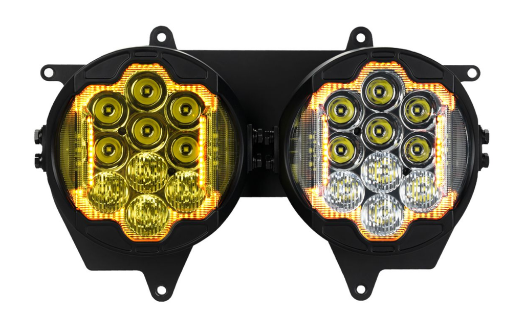 HOGWORKZ Sabertooth Performance LED Headlight for Harley Road Glide '15-'25 & Bracket - Team Dream Rides