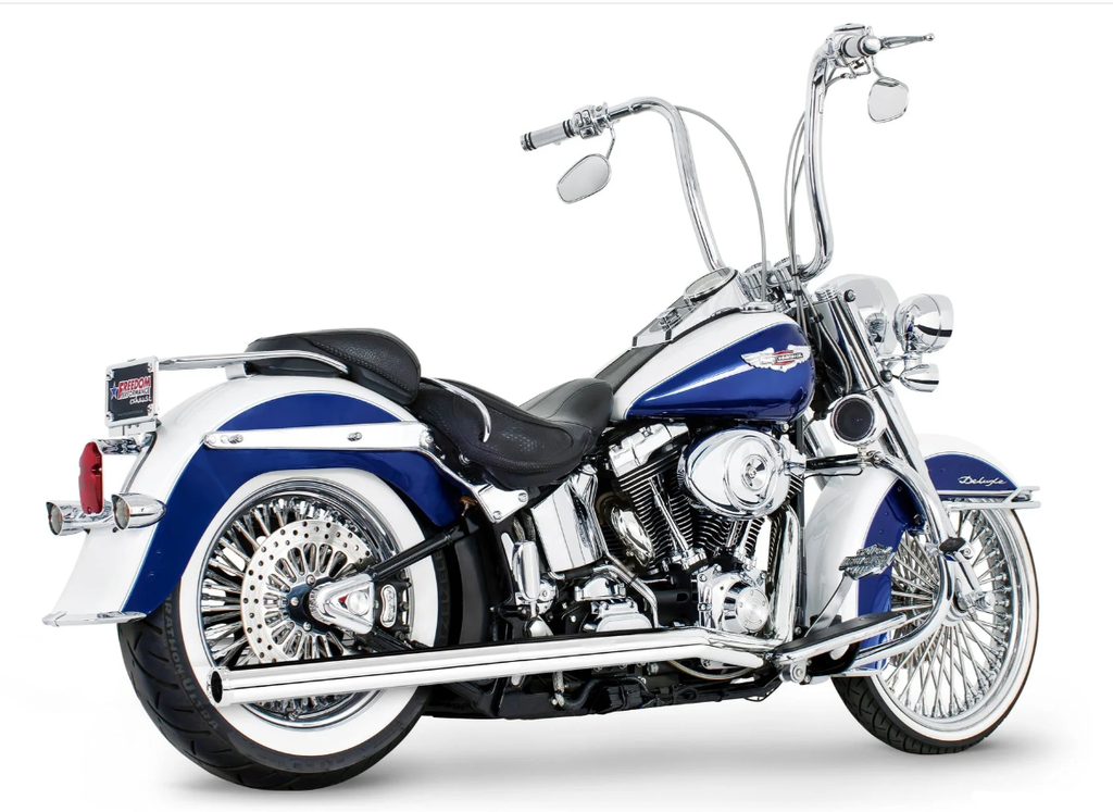 FREEDOM PERFORMANCE HARLEY SOFTAIL 2.5" CLASSIC 42 inch TRUE-DUALS FULL SYSTEM Fits 1986-2006 or 2007-2017 - Team Dream Rides