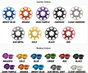 GBrakes Custom Color Brake Rotor - Front - Wave 12.5" - Team Dream Rides