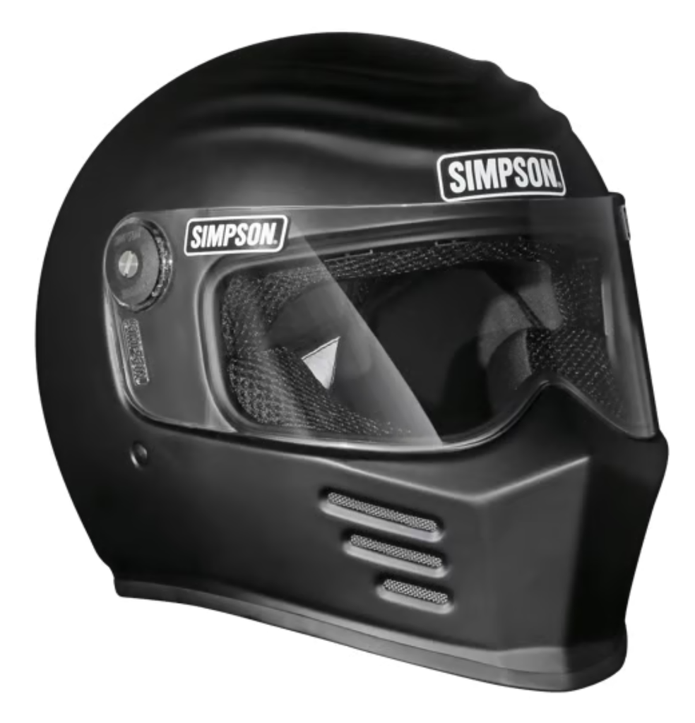 SIMPSON MOTORCYCLE OUTLAW BANDIT 3 HELMET - Flat Black - Team Dream Rides