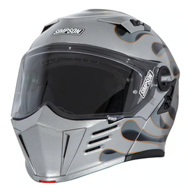 Simpson Motorcycle Mod Bandit Helmet - Wildfire Silver - Team Dream Rides