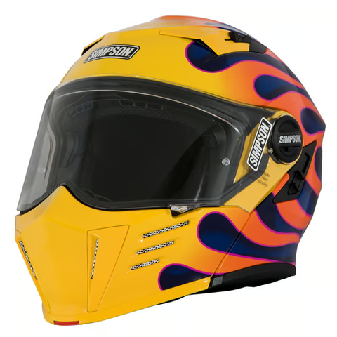 Simpson Motorcycle Mod Bandit Helmet - Wildfire Yellow - Team Dream Rides