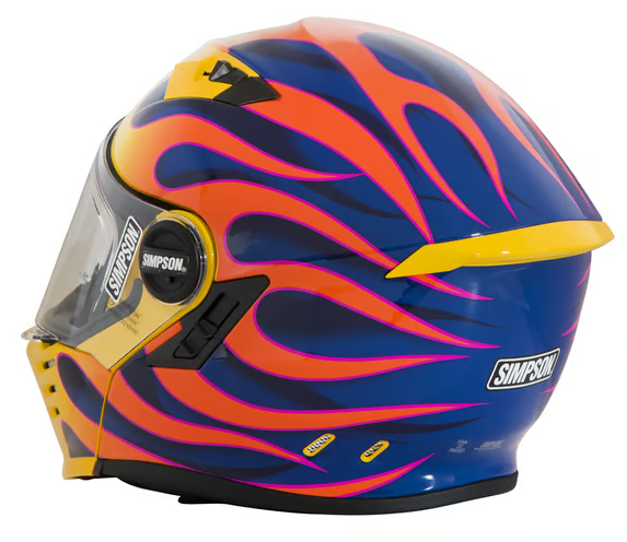 Simpson Motorcycle Mod Bandit Helmet - Wildfire Yellow - Team Dream Rides